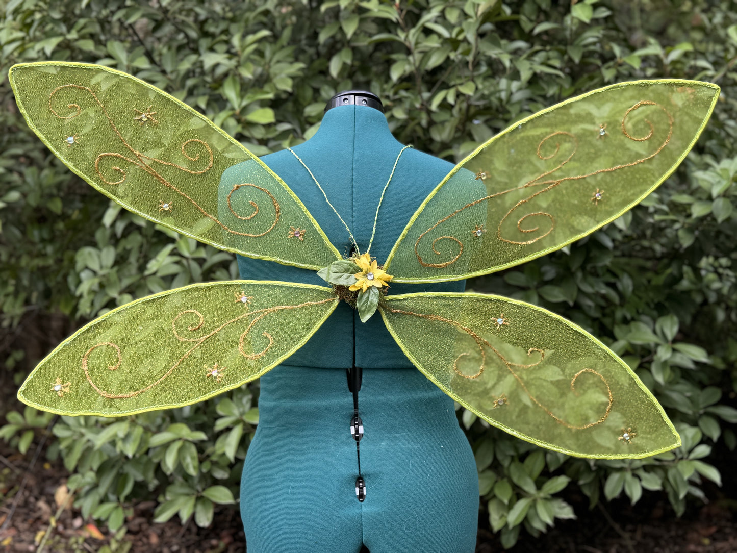 Green pixie wings